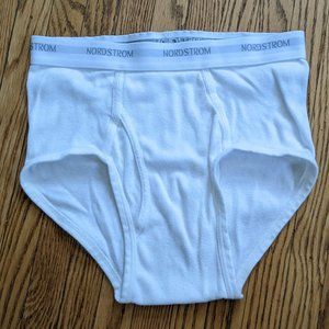 Nordstrom Mens White Briefs Size S 4 Pairs